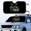 New Arrival Horrible Friends Killer Movie Holographic Windshield Sunshade Car Front Windshield 70x130cm Sun Visor Heat Reflector