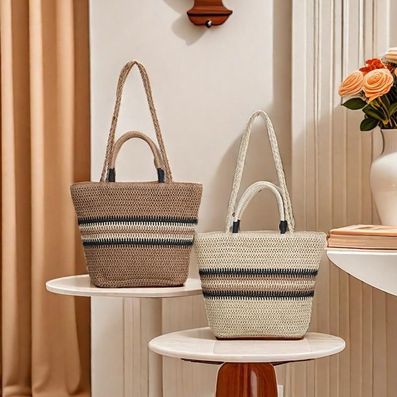 Large Capacity Straw Bag Women's New Commuter Versatile Shoulder Bag