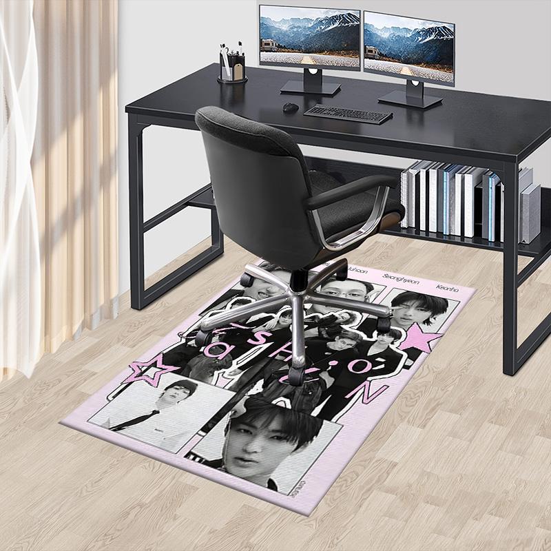 Fashion Icon Collage Carpet For Playroom Bedroom Living Room Sofa Home Decorkids Game Area Rug Nonslip Floor Mat