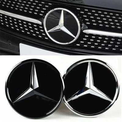 Car Grill Emblem Star Badge Front Grill Logo For Mercedes Benz GLC GLE GLS 2015-2021 W166 W167 W253 X205 X253 X167 Accessories