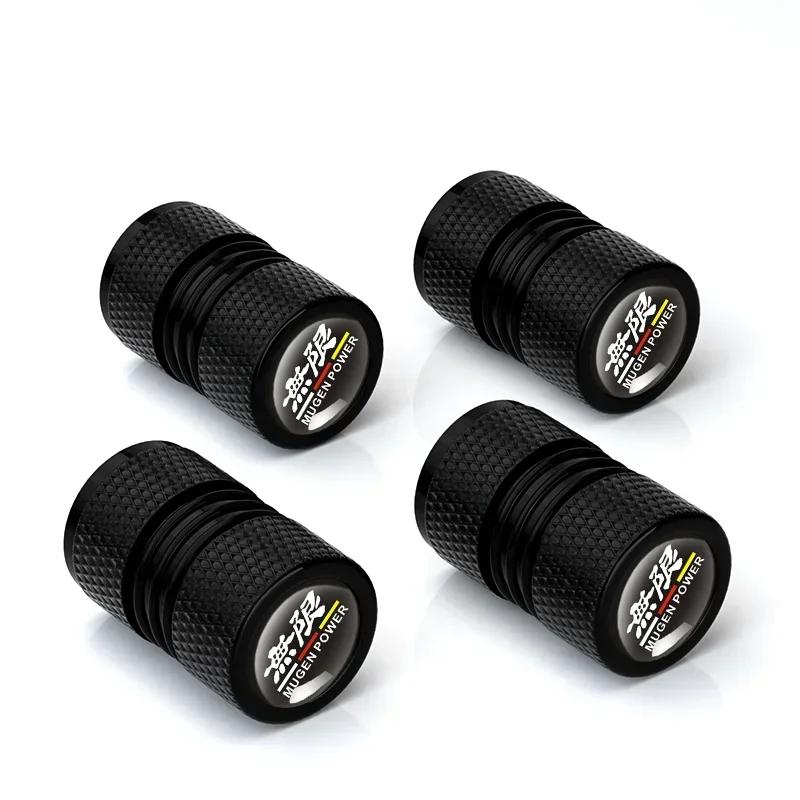 

4Pcs/lot Mugen Tire Wheel Valve Dust Caps Tyre Rim Stem Covers For Mugen Power Civic Accord CRV Hrv Jazz RAV4 Car Accessories