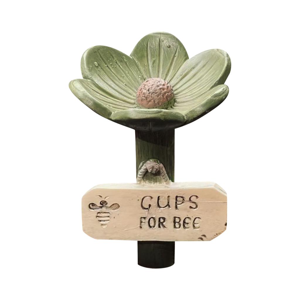 Bee Watering Station For Garden, Bee Water For Bees Garden, Flower-Shaped Ceramic Bee Watering Station, Feeder With Flower Design