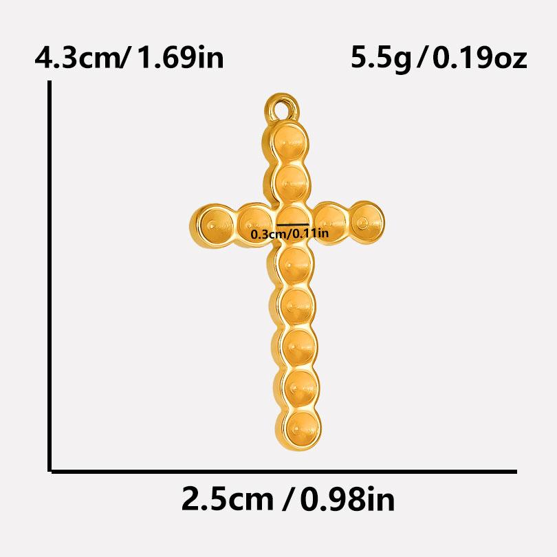 6pcs Real Gold Plated Sun Moon Star Charm Cross Stainless Steel Charms For Jewelry Making Supplies Flower Heart Handmade Pendant