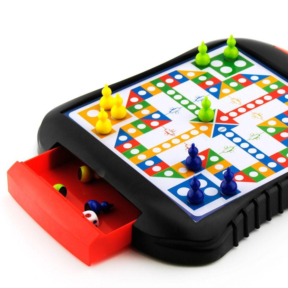 Puzzle Table Games Chess Toys Plastics Children's Chinese Chess Magnetic Flying Chess  Indoor Party