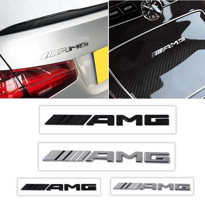 Car 3D Plastic Badge Side Body Trunk Decoration Sticker for Mercedes Benz AMG C E S GLE CLC Class W177 W204 W124 W205 W211 W220 PQ7