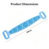 Back Reaching Silicone Body Scrubber Long Strip Back Washing Brush  Body Cleaning Tools