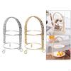 2 Tier , Iron 2-Tire Cupcake Platter,An Elegant Tray for Serving Sandwiches, Cake, Sliced Cheese and