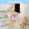Stylish Cartoon Print Crossbody Bag For Kids Versatile Canvas Shoulder Bag For Girls And Boys
