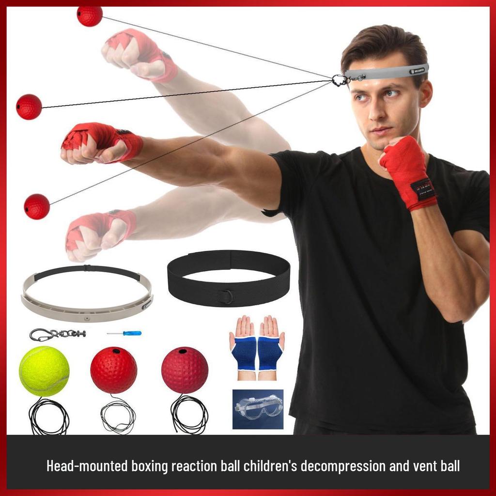 Kopfmontierter Speedball für Boxen und Fitness: Dekompressionstrainingsgerät für Kinder und Erwachsene