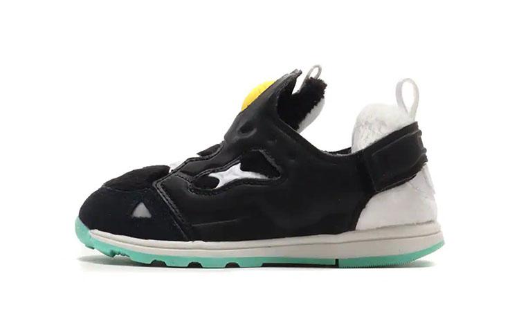 Doraemon x Reebok Instapump Fury Low top Toddler Shoes Black White Infant And Toddler GV7286 24.5