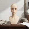 Hairpiece Display Head Makeup Practice Realistic Female Model Facial Features for Salon
