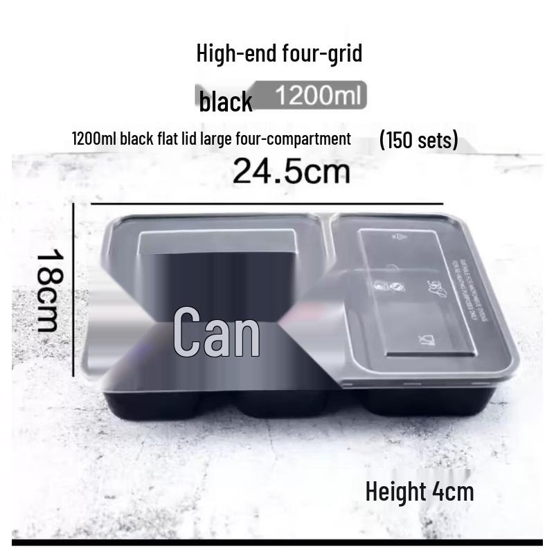 ZB Disposable PP Plastic Takeaway Meal Boxes