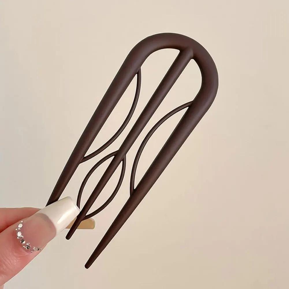 Women Universal Fashion U-shaped Hair Stick Fork Simple Geometric Hair Pin Festival Party Gift Headwear Hair Accessories