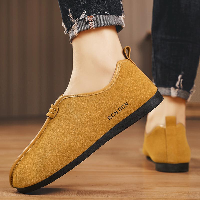 Мужская обувь слипоны модные лоферы повседневная обувь мокасины мужская удобная обувь — фото 7