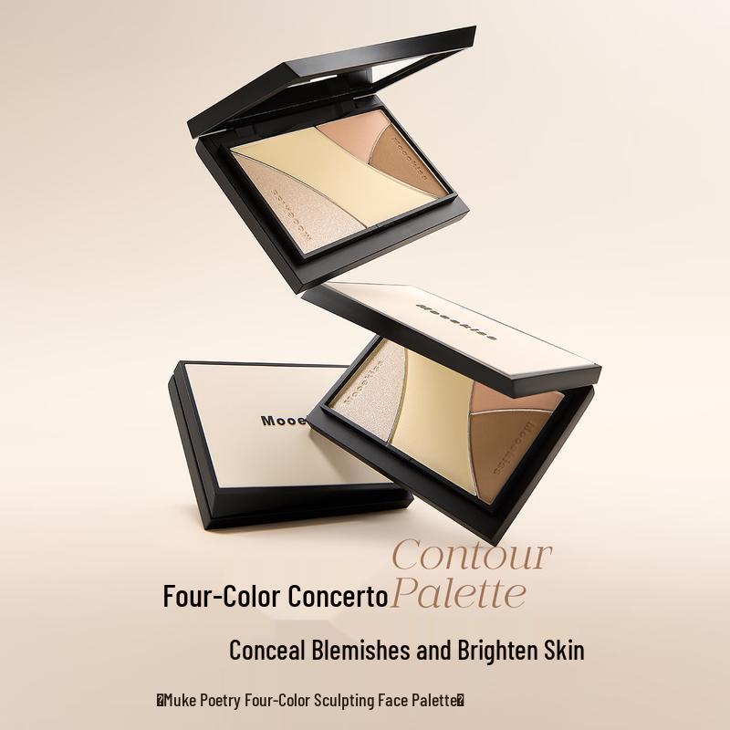 Palette 4-in-1 per Scolpire il Viso Mooekiss