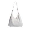 Neon Color Knitted Bag New Large Capacity Shoulder Tote Messenger Bag