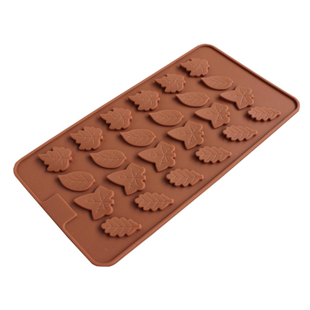 Leaf Silicone Candy Mold Trays for Chocolate Cupcake Toppers Gummies Ice Soap Butter Jelly Cake Decoration