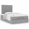 Maison Exclusive - Cadre de lit ottoman et matelas gris clair 120x200 cm tissu