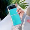 Für Samsung Galaxy Z Flip 4 Fall Transparent Falten Fall Mit Laser Jam Für Samsung Z Flip 3 5g Zflip4 stoßfest Harte Rückseitige Abdeckung