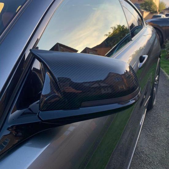 

2шт зеркало заднего вида рожок роскошный узор карбоновая крышка ABS дизайн боковое зеркало крышка корпус