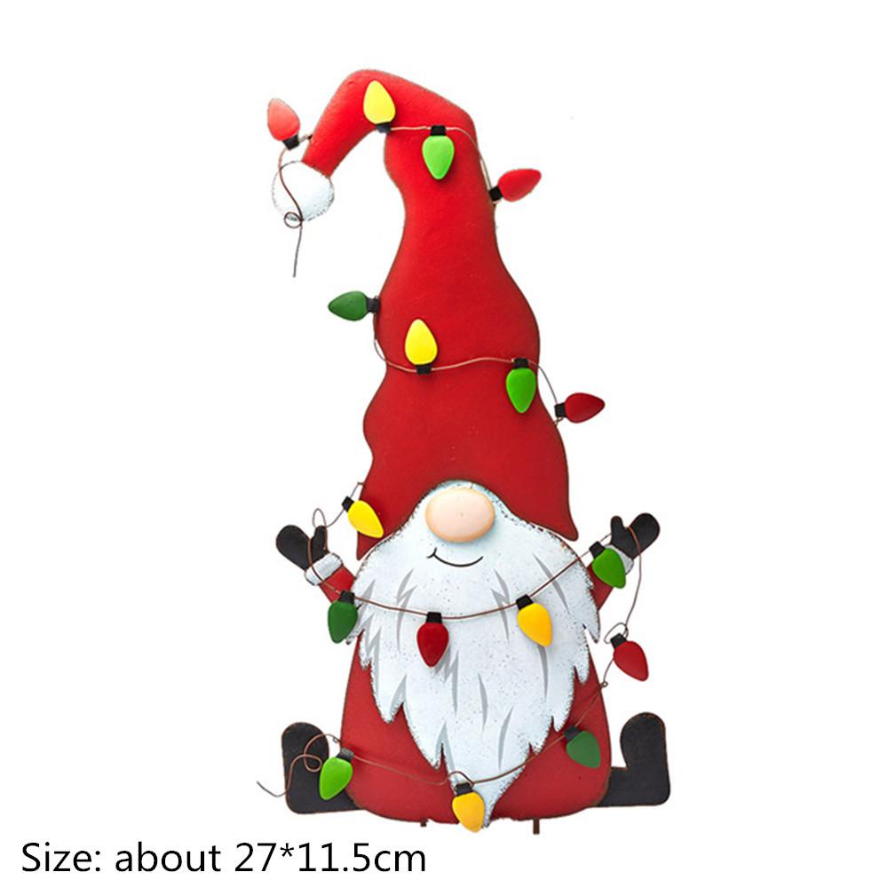 Weihnachts-Gartenschild Dekoration Außen Garten Gehweg Hof Rasen Weihnachtsmann Dekorative Pflöcke Weihnachtsfeier DIY Deko Ornament