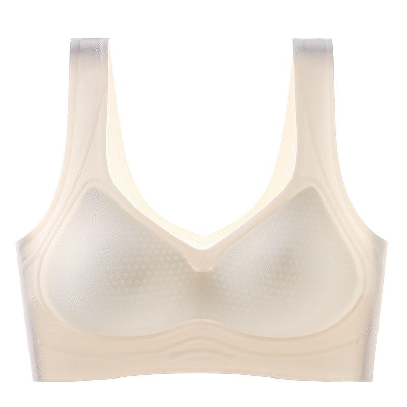 Underwear women's big breasts show small soft support, pull and gather, close secondary breasts, anti-sagging vest type sports bra cover