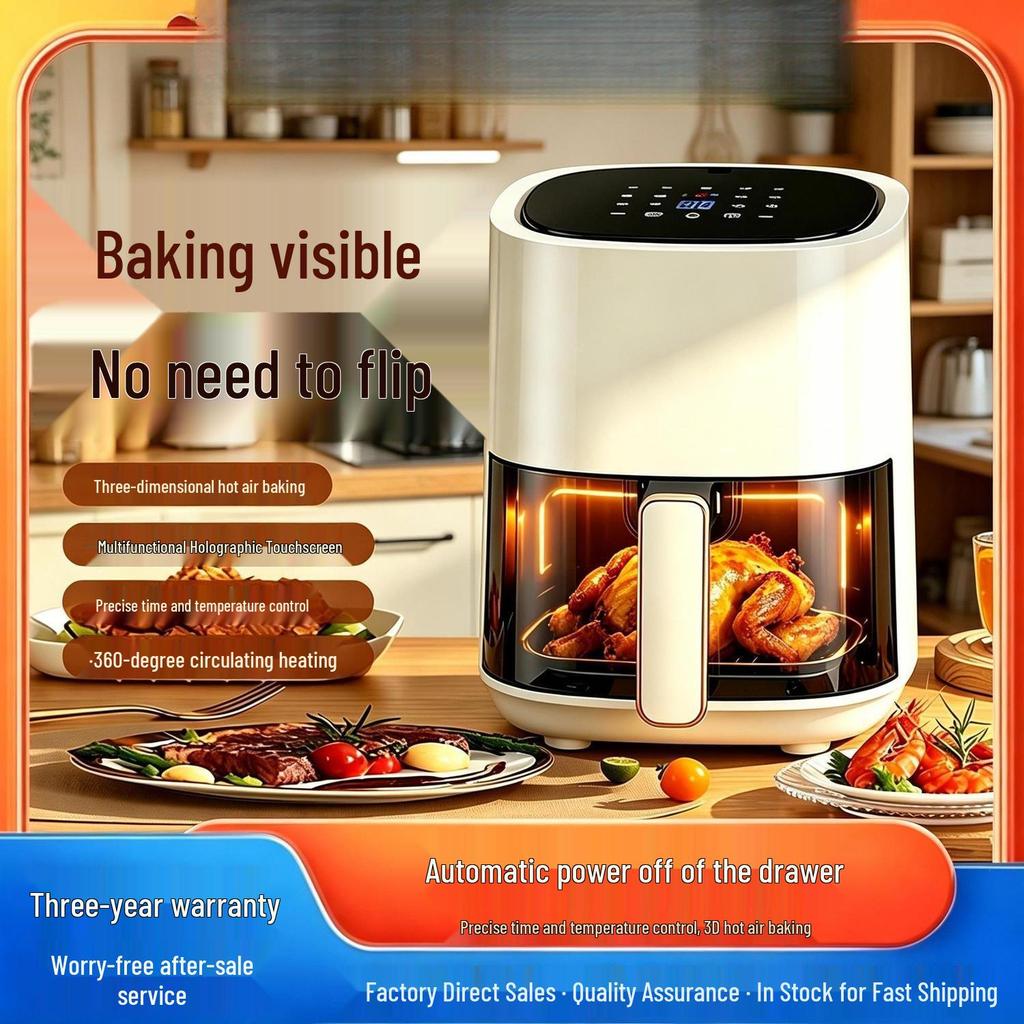 Multifunctional Touchscreen Air Fryer with Large Capacity