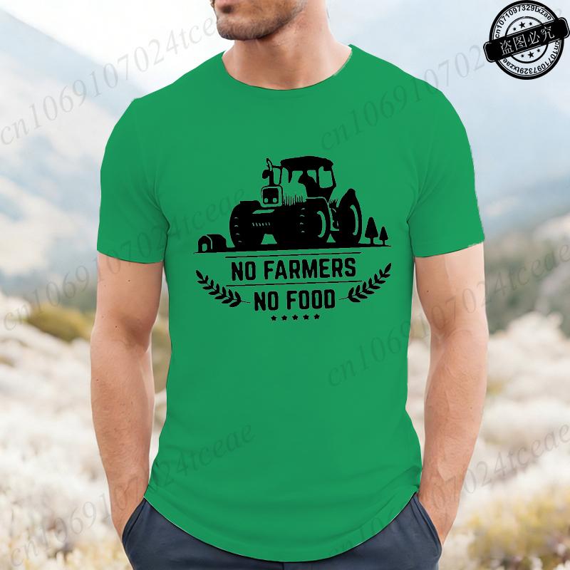 Vintage Tshirt For Unisex Unisex Clothing Funny No Farmers No Food Tee Shirts Clothes Street Fashion Graphic T Shirts Clothing
