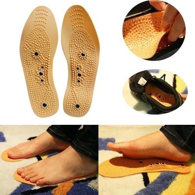 Size L 41-45 Silicone Insoles for Foot Care, Magnetic Therapy, Foot Massage, Shoe Inserts