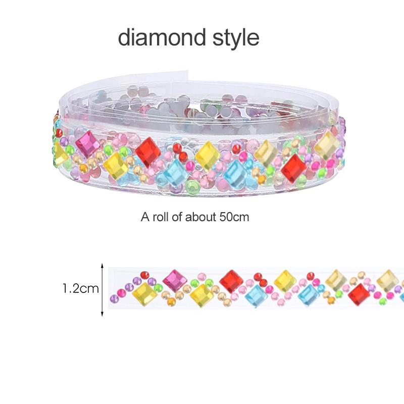 Dekoratives Klebeband Büro Kulturwaren Cartoon-Muster Diamanten-Sticker Scrapbook Tagebuch Handgemachte DIY-Materialien Kunsthandwerk TMZ
