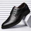 Zapato Clásico de Cuero para Hombre Otoño Hombre Zapato de Vestir de Negocios Británico Confort Casual Zapato Social Masculino Para Todo Combinación Zapatos de Boda