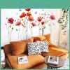 Watercolor Butterfly Wall Sticker Flower Living Room Sofa Background Home Decoration Mural Bedroom Decor Selfadhesive Wallpaper