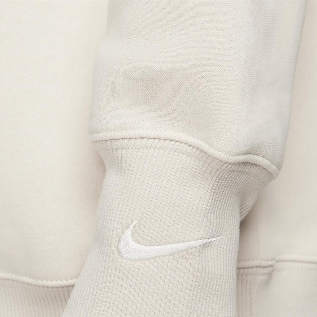 Nike Loose Fit Color Block Mock Layer Long Sleeve Sweatshirt Women sweatshirt White FB8318-104