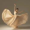 Half Length Skirt Ballet Dance Women Long Skirts Dancer Practice Wear Stage Skirts