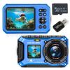 8K Dual-Screen 96MP Waterproof WiFi Underwater Camera UP007