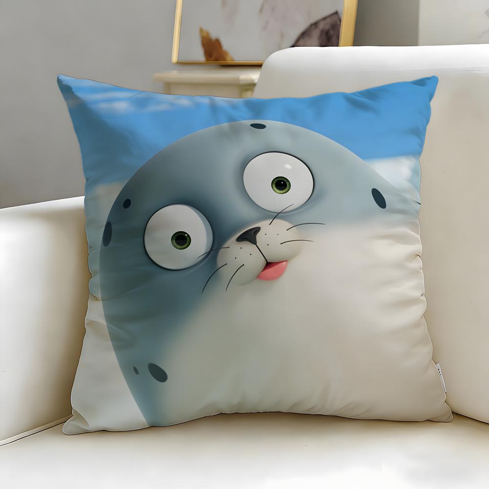 Beliebte Marke SEALOOK Kissenbezug Weich Leicht zu waschen Kissenhülle Vielseitig für Sofa Bett Reisen und Büro