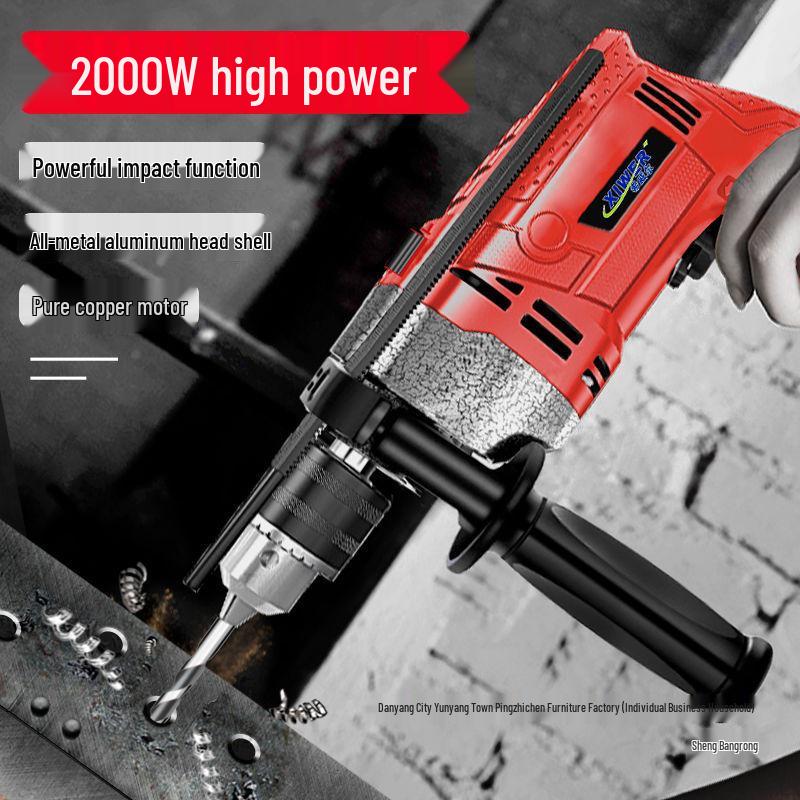Electric Hand Drill Set with Drill Bits for Woodworking & Household Tasks