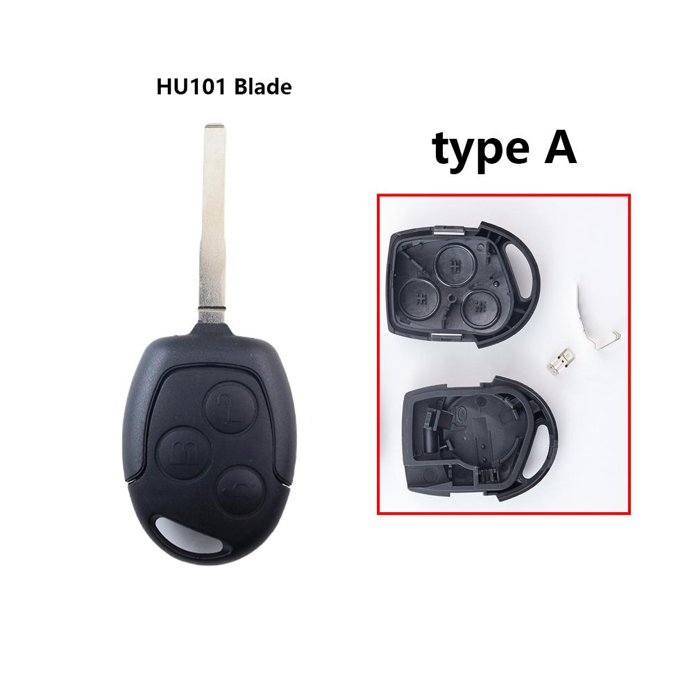 3 Bottons Metal Car Key Cover Fob Case Shell For Ford Focus Mk2 Mk7 Mk5 Mk6 Fiesta Fusion Mondeo Mk3 Transit Street Ka
