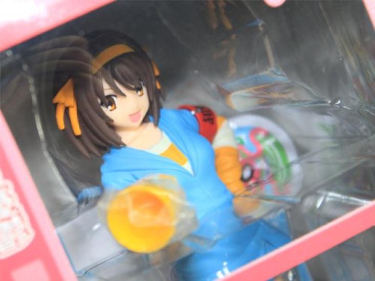 The Melancholy of Haruhi Suzumiya Extra Figure Anime Prize Sega of 2 Bonus "Sigh" (Set + Poster)