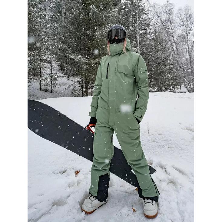 Airpose One-piece Ski Suit Waterproof  Breathable Snowboard Winter Workwear Pants Ski Jacket Women Men Snow Clothes skiing suit S