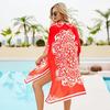 Ethnic Style Spring and Summer Long Chiffon Black and Red Two-color Play Sunscreen Blouse Comfortable High Quality Unique Personalized Clothes