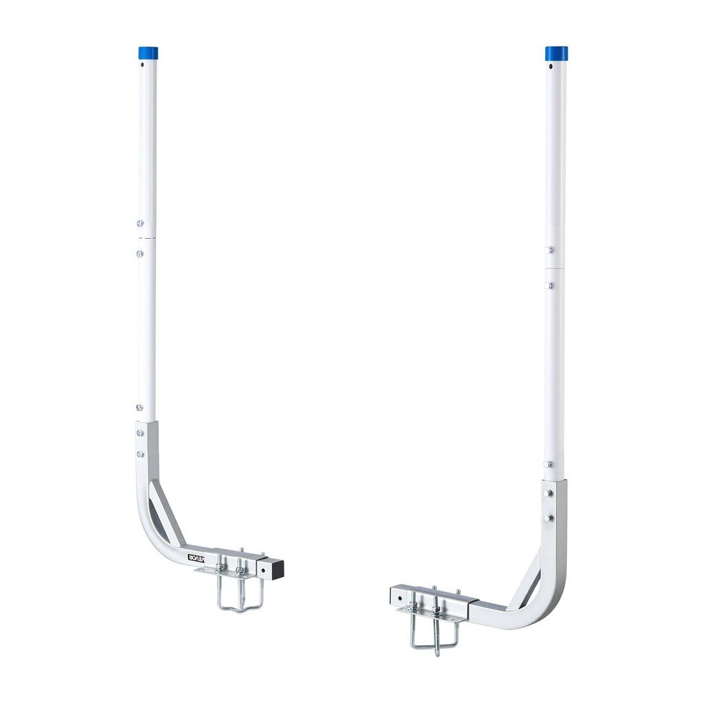 Boat Trailer Guides, 775 Mm/1205 Mm Height Guide Poles, 2PCS High-Hardness Steel Trailer Guide-Ons, Adjustable Guide Poles with PVC Pipes, for Ski