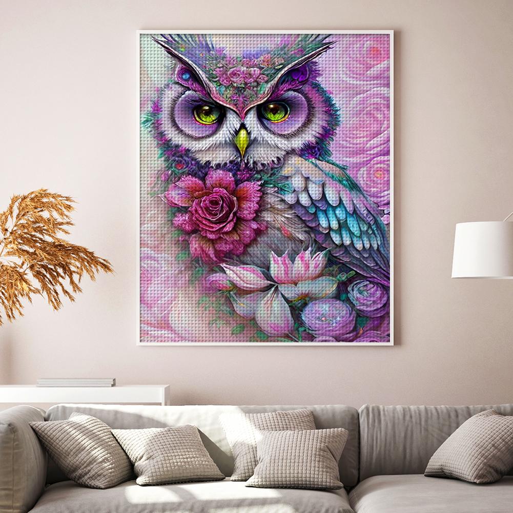 Full Embroidery Eco-cotton Thread 11CT Printed Animal Cross Stitch Kit 40x50cm