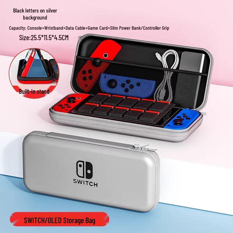 Switch OLED Protective Hard Shell Storage Case for Console and Accessories