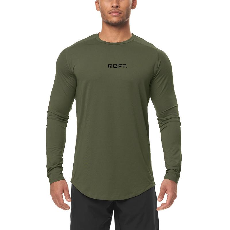 Muscleguys Autumn and Winter Bottoming Compression Clothing Men's Training Running Fitness Breathable Quick-drying T-shirt