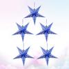Hanging Paper Star Lantern Ceiling Twinkle Pentagram Lampshade Christmas Wedding Party Ornament 30CM 5Pcs