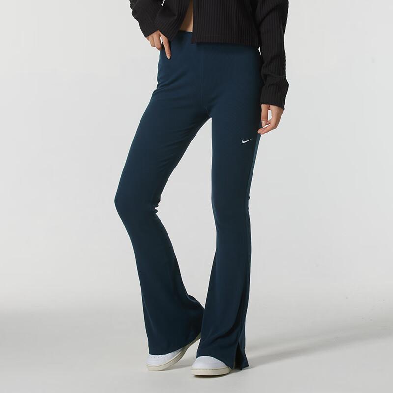 Nike Breathable Comfortable Fashion Casual Pants Women Bottoms Navy-Blue FQ2114-478