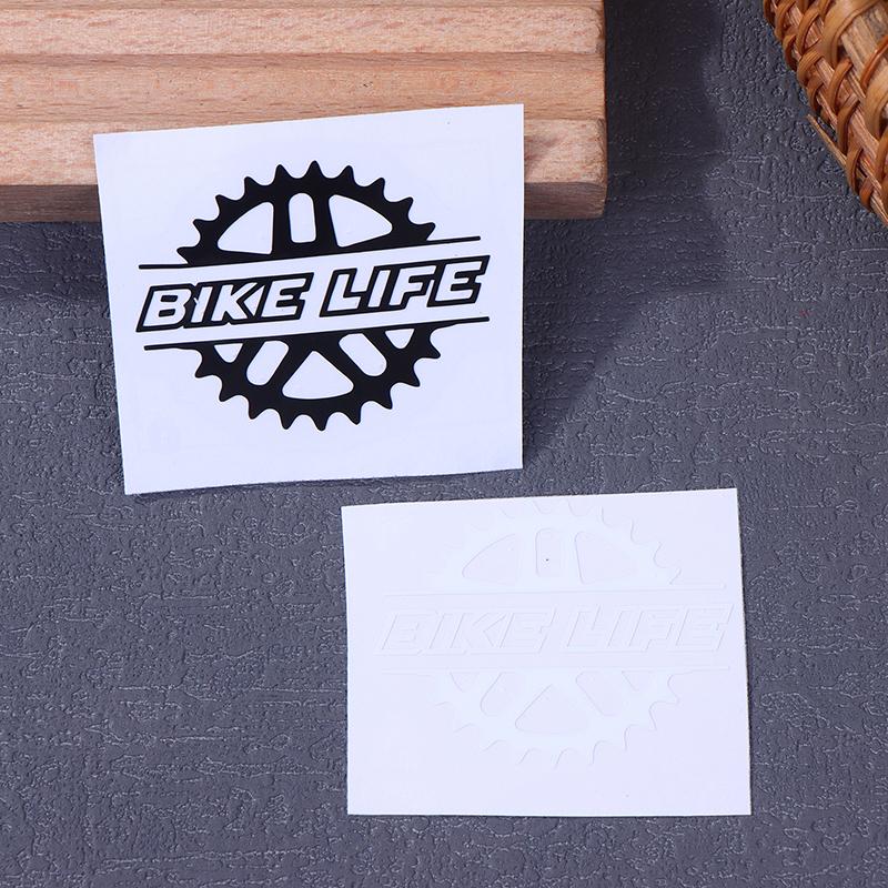1 ks Nálepky Bike Life Na Rám Kola Horní Trubka Dekorativní Vinylová Nálepka Na Helmu Pro Kolo Vodotěsné Motocyklové Příslušenství