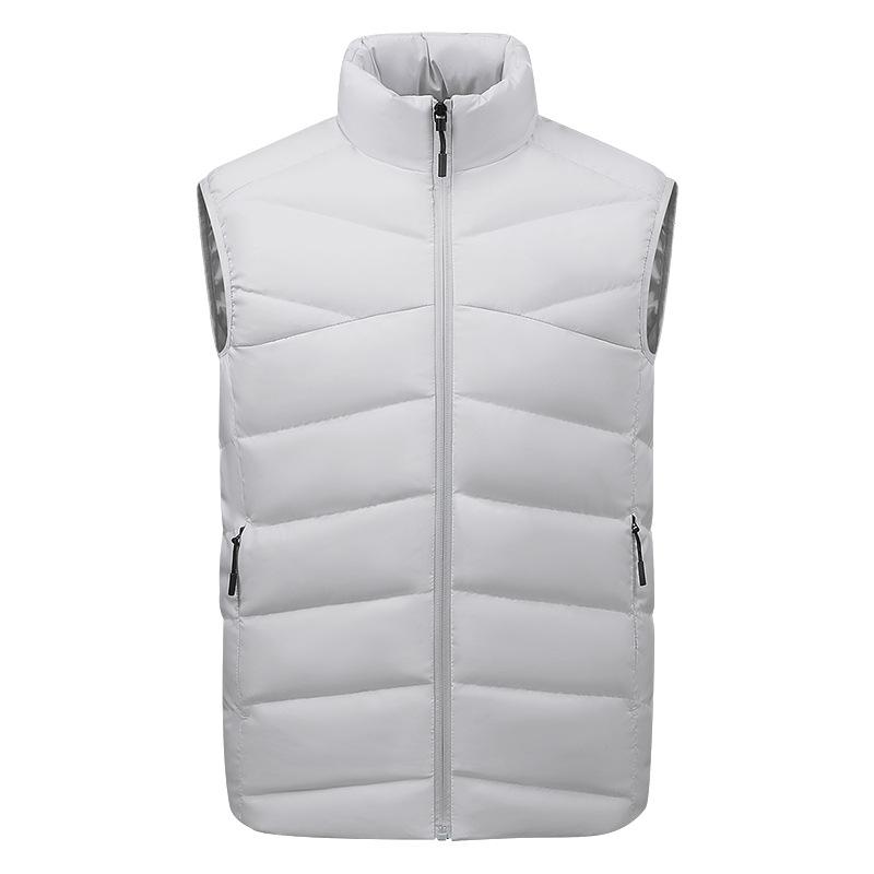 White duck down sports down vest taekwondo winter cut sleeveless youth down vest sports