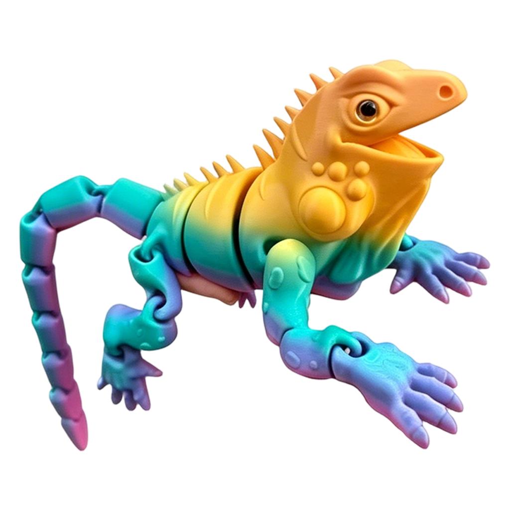 3D Printed Lizard Figurine Realistic Design Detailed Texture Collectible Model for Display and Decoration Home Office Desk Accessory